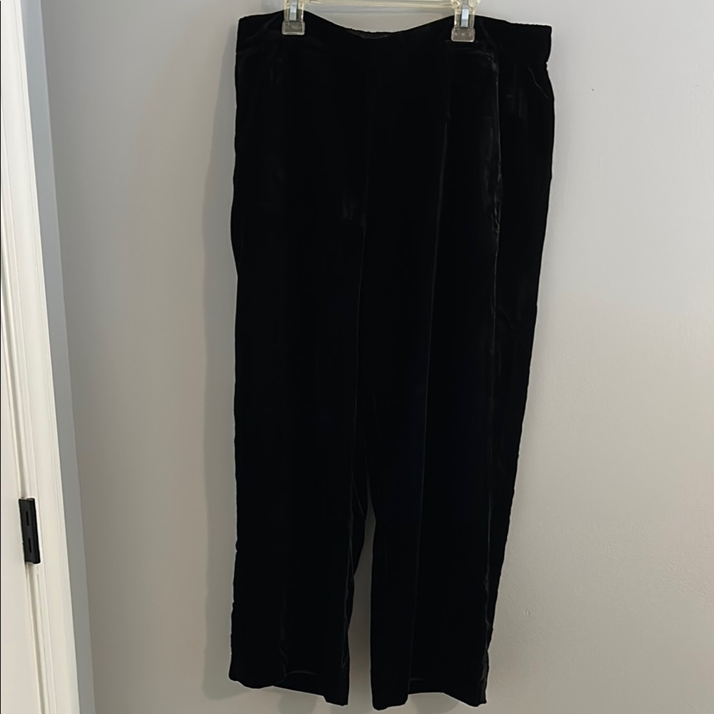 Black Velvet Pants
